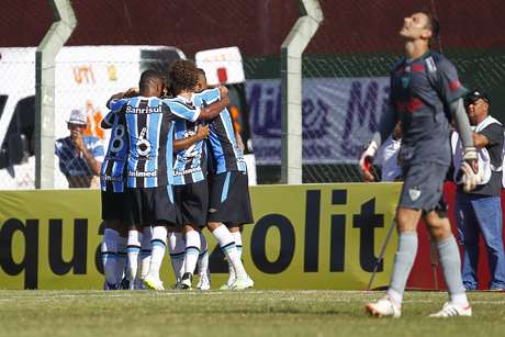 Grêmio abriu o placar no primeiro tempo Foto: Lucas Uebel / Grêmio FBPA / Divulgação