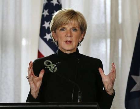 Ministra de Relações Exteriores da Austrália, Julie Bishop, durante encontro em Sydney.  12/08/2014 Foto: Jason Reed / Reuters