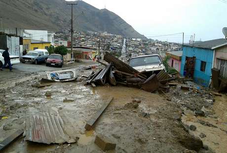 La ciudad fue arrasada por el barro.