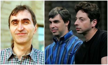 Standfor University / Getty Images De izquierda a derecha: Héctor García Molina, Larry Page y Sergey Brin.
