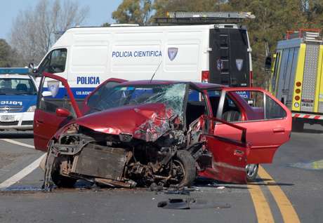 Los impactos del militar contra su mujer y contra otros vehículos ocurrió en la ruta 7, en la localidad de Junín.