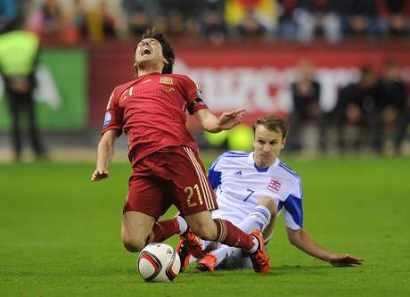 Silva deu lugar a Mata durante vitória da Espanha sobre Luxemburgo