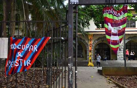 A Escola Estadual Fernão Dias Paes foi a primeira a ser ocupada pelos estudantes 