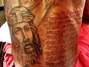 El tatuaje de Kevin Durant, recién terminado Foto: Kevin Durant