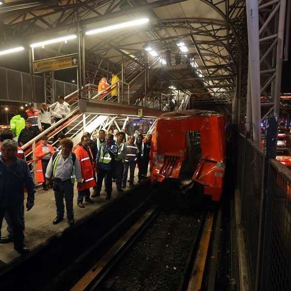 ¿Qué provocó el choque del tren del Metro en la estación Oceanía?