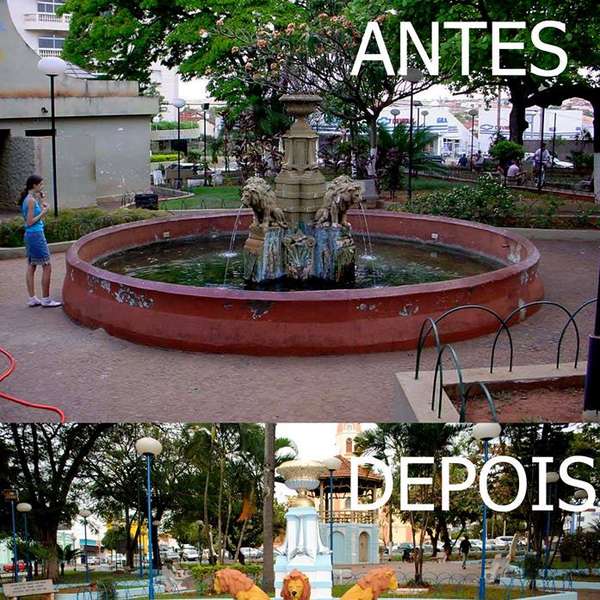 Ibitinga: restauro de fonte de quase 100 anos gera polêmica - Terra Brasil