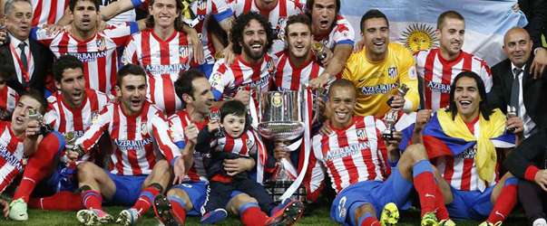 El Atlético celebra la victoria. Foto: 