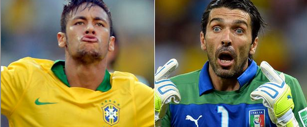 La quinta jornada de la Copa Confederaciones 2013 dejó a Brasil y a Italia como los grandes ganadores, con Neymar, Gianluigi Buffon y Mario Balotelli como protagonistas. Foto: Especial Terra