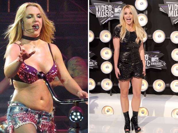 La cantante Britney Spears tuvo una época de cambios drásticos en su vida en donde su imagen sufrió grandes transformaciones, sin embargo,Britney logró bajar de peso y lucir una figura acorde a su constitución física. Foto: Getty images