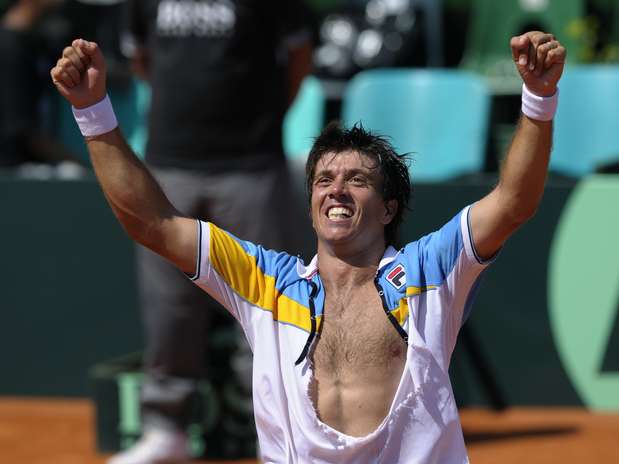 Berlocq festeja triunfo.(Getty)