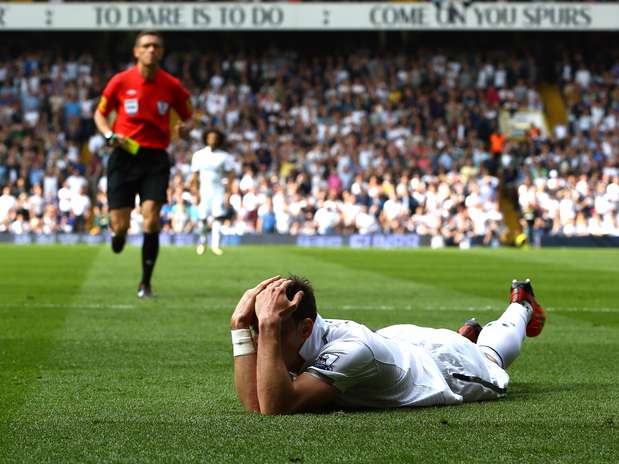 Bale já tinha fama de "cai-cai" na Inglaterra Foto: Getty Images