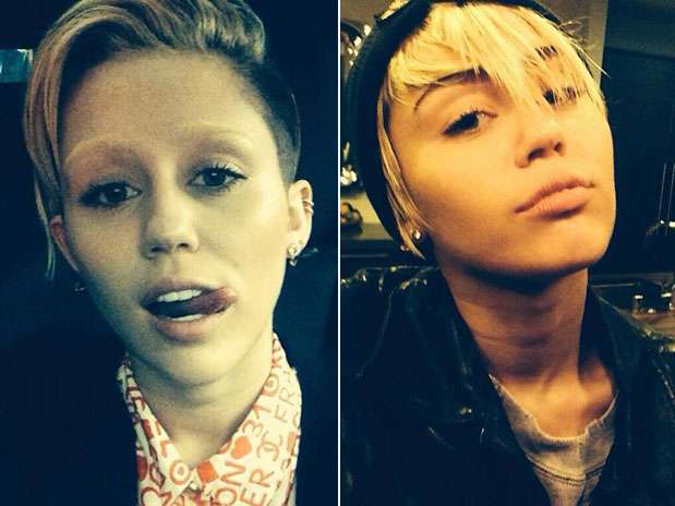 A cantora mudou de visual duas vezes na mesma semana: primeiro, com sobrancelhas loiras; depois, no tom natural Foto: Instagram / Reprodução