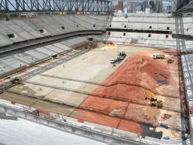 Com obras atrasadas, Atlético-PR não terá seu estádio pronto no prazo esperado Foto: CAP S/A / Divulgação