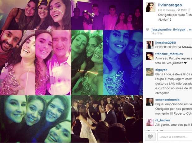 Livian Aragão publicou fotos de sua festa de aniversário Foto: @livianaragao/Instagram / Reprodução