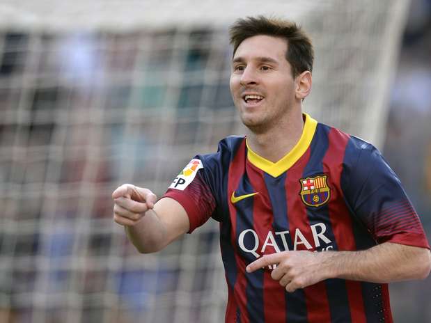 Messi tem agora 371 gols pelo Barcelona Foto: AFP