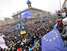 Manifestantes protestam em Kiev, na Ucrânia