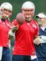 Tim Tebow tiene su primer entrenamiento con Patriotas. Foto: Charles Krupa / AP