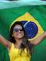 Brazil-México fans add color to the match.