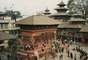 Antes: Bhaktapur Durbar, retratada antes do terremoto, é mais um dos três principais espaços públicos na área de Catmandu