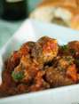 Albóndigas con manchego y cilantro