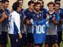 Festejan a Pirlo en entrenamiento de selección italiana. Foto: Daniel Ramalho