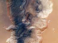 Mosaico divulgado pela ESA mostra em detalhes o Hebes Chasma, em Marte Foto: ESA/DLR/FU Berlin (G. Neukum) / Divulgao