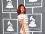 Rihanna en un vestido de Jean Paul Gaultier, en los Grammys de 2011.  Foto: Getty Images