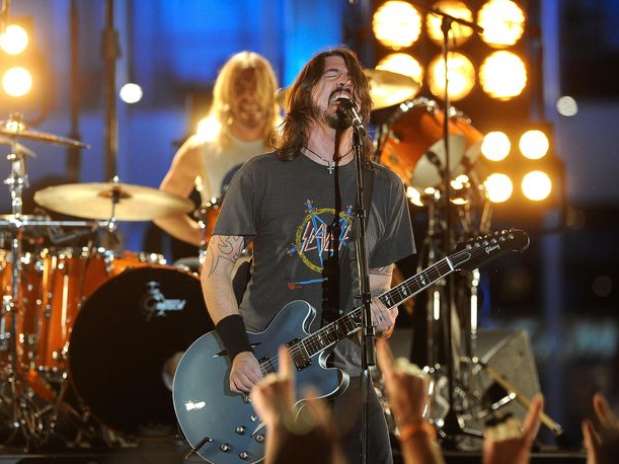 Dave Grohl y los Foo Fighters durante una presentación en la 54ª entrega de los Grammy en una fotografía de archivo del 12 de febrero de 2012 en Los angeles. Foto: Getty Images