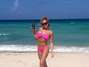 "Luli" luce su infartante figura en las playas de Miami