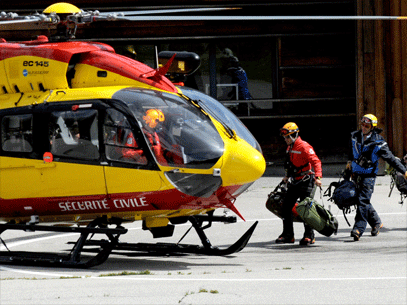 Alud en el Mont Blanc Alud en el Mont Blanc