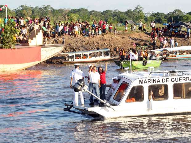Presidente Ollanta Humala participa en la ceremonia de reconocimiento a la Amazonía como “Maravilla Natural del Mundo”. Foto: Andina