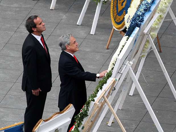 Durante su discurso el mandatario repasó la vida y obra de O´Higgins, destacando su visión de estadista. Foto: UPI Durante su discurso el mandatario repasó la vida y obra de O´Higgins, destacando su visión de estadista. Foto: UPI