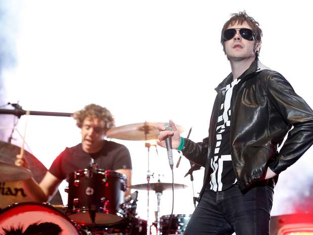 Tom Meigham al frente de Kasabian Foto: Getty Images Tom Meigham al frente de Kasabian Foto: Getty Images