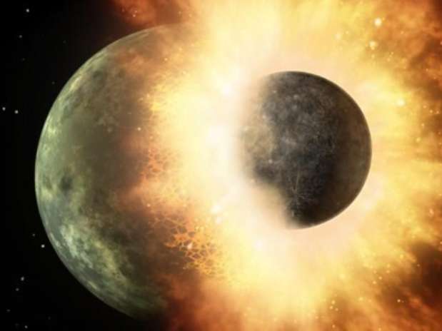 Recreación del impacto Foto: NASA Recreación del impacto Foto: NASA