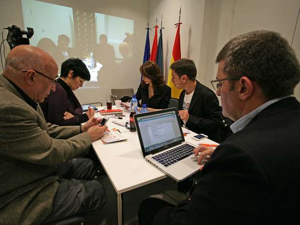 El jurado en el proceso de selección de los candidatos finales a Blogger de Terra Foto: Jon Barandica / Terra