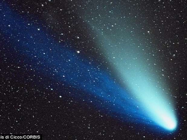 Imagen del cometa. Foto: Daily Mail/Dennis di Cicco/CORBIS
