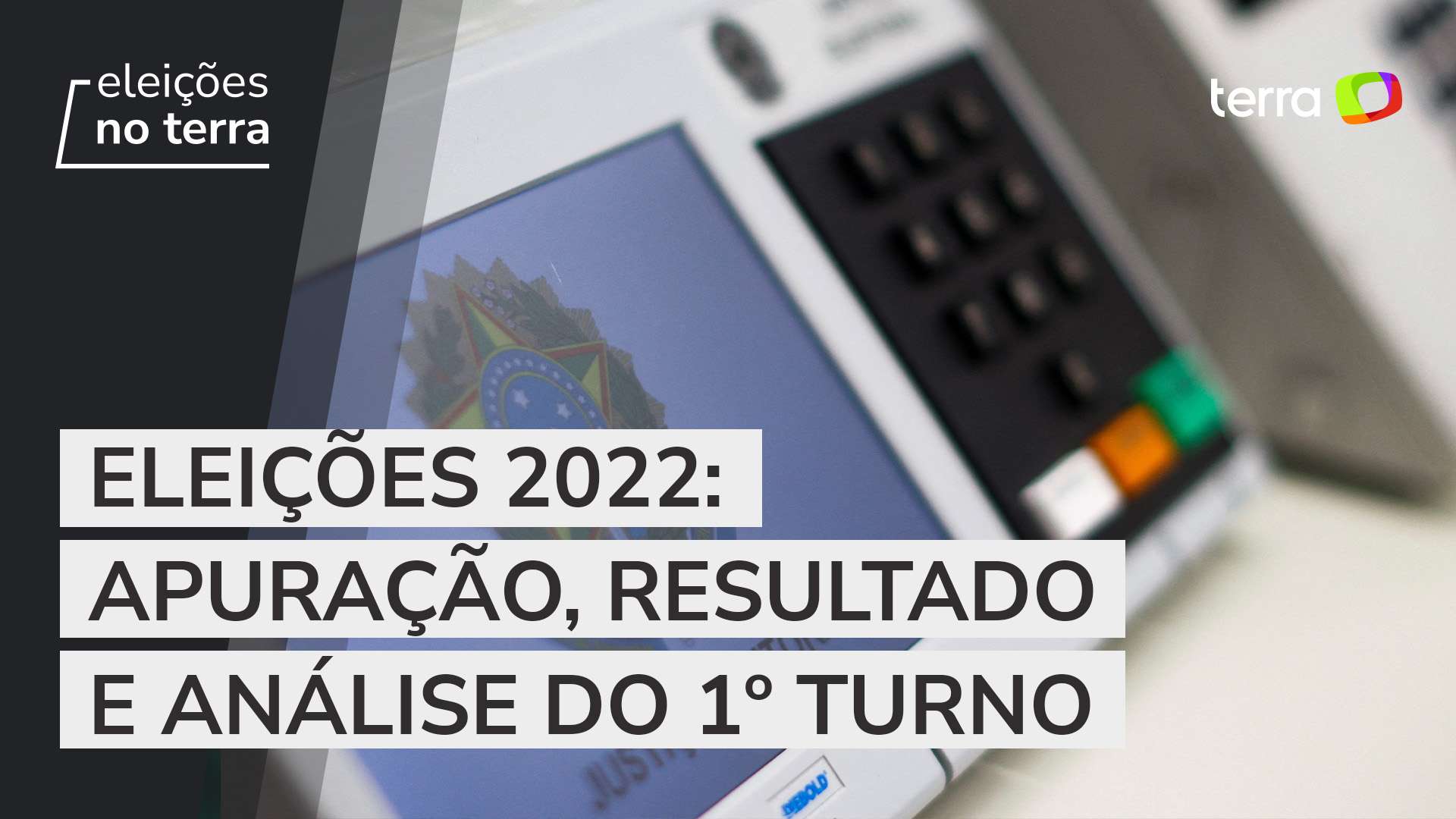 a análise dos resultados do 1º turno das eleições Ao Vivo
