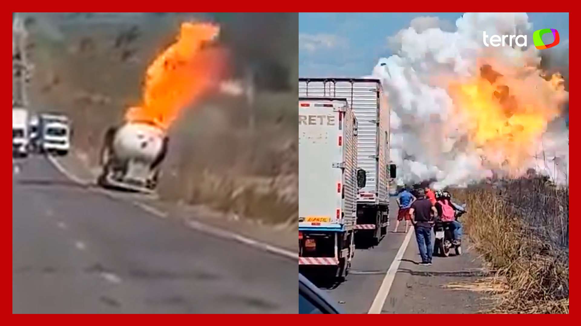 Caminhão-tanque explode após colisão frontal na PA-475, em Moju (PA)