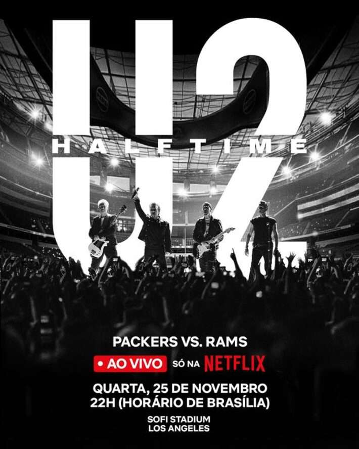 U2 se apresentará em intervalo de jogo da NFL em novembro