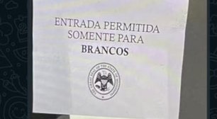 Estudantes de Direito fixam cartaz para simular segregação racial; colegas apontam racismo