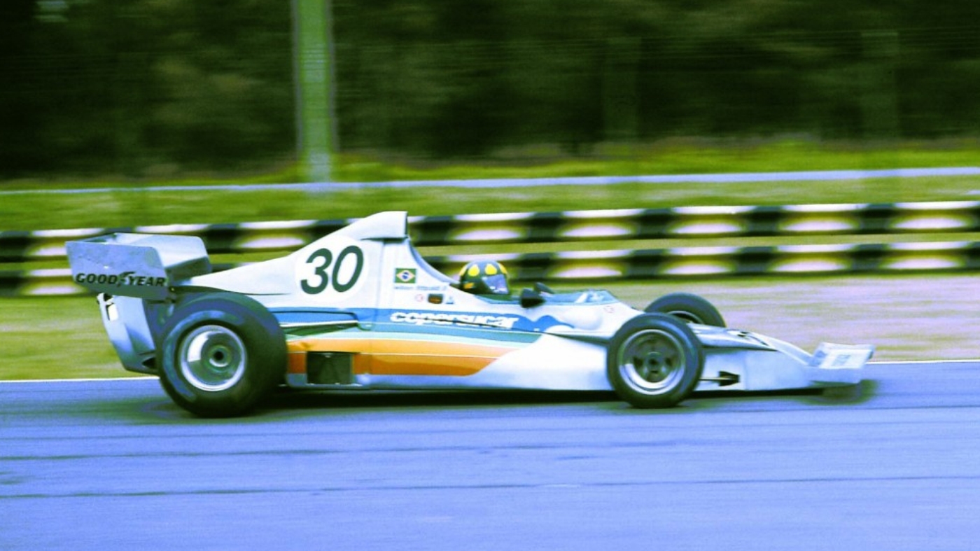 Wilsinho Fittipaldi e o FD01 em Buenos Aires  Foto: X / Reprodução