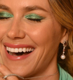 Renata Kuerten usa sombra verde: 'cores vieram com tudo'