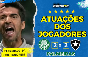 Desempenho dos jogadores do Palmeiras na eliminação da Libertadores