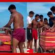 Yuri Alberto faz 'bico' como sorveteiro em praia e viraliza: 'Tiozinho do sorvete'