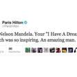Paris Hilton nega ter confundido Mandela com Luther King e culpa "fake"
