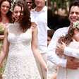 'Amor à Vida': de vestido de renda, Linda se casa com Rafael