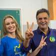 Aécio Neves vota ao lado da mulher em Belo Horizonte