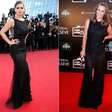 Carolina Dieckmann repete vestido usado por Milena Toscano