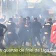 Torcida do Lyon e do Besiktas se enfretam fora do estádio