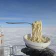 Foto de espaguete congelado na Antártida viraliza nas redes